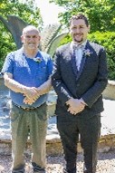 Photo of Nolan Luhm with Robert Wiley Jr.
